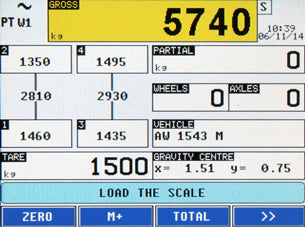 3590ETKR "TOUCH": Touch Screen weight indicator with transport case