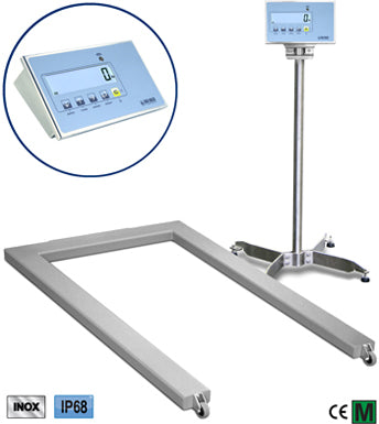 EPWLI “LOGISTIC” STAINLESS STEEL PALLET-WEIGHING FLOOR SCALES SERIES