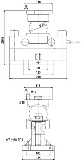 RSBT DOUBLE SHEAR BEAM LOAD CELLS