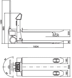 TPWX2GD "HAZARDOUS ZONE" SERIES PALLET TRUCK SCALE ATEX