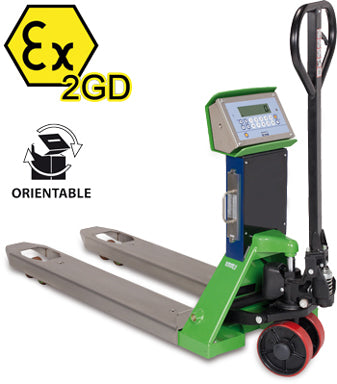 TPWX2GD "HAZARDOUS ZONE" SERIES PALLET TRUCK SCALE ATEX