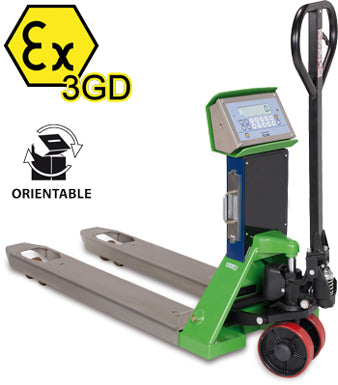 TPWX3GD "HAZARDOUS ZONE" SERIES ATEX PALLET TRUCK SCALE